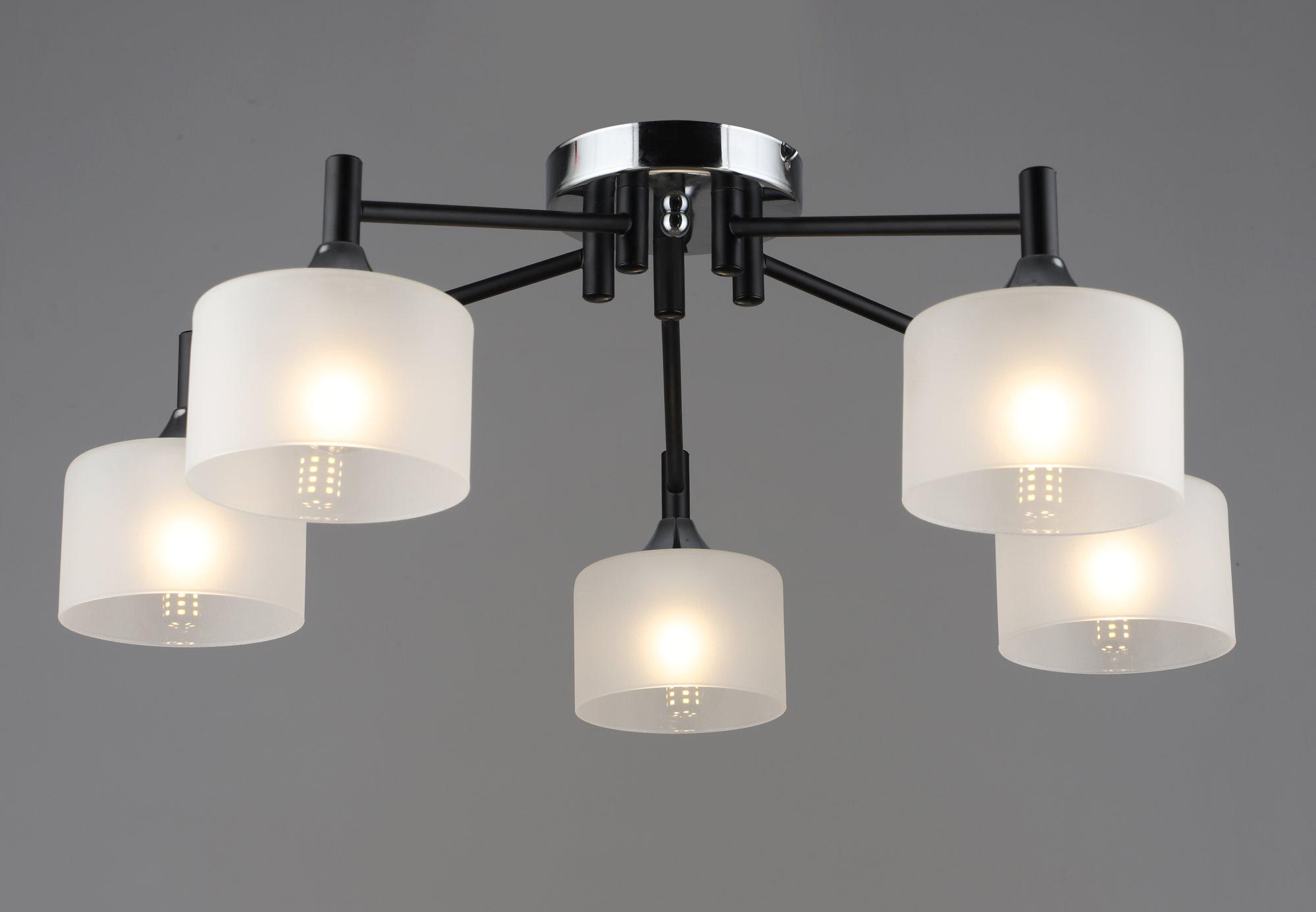 Люстра A4412/5 Черный/Хром (000045948)