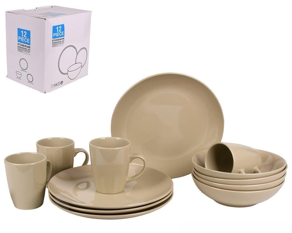 Набор столовой посуды 12 пр. тарелка 26 см/пиала 20 см/чашка 420 мл (MC5583-1)