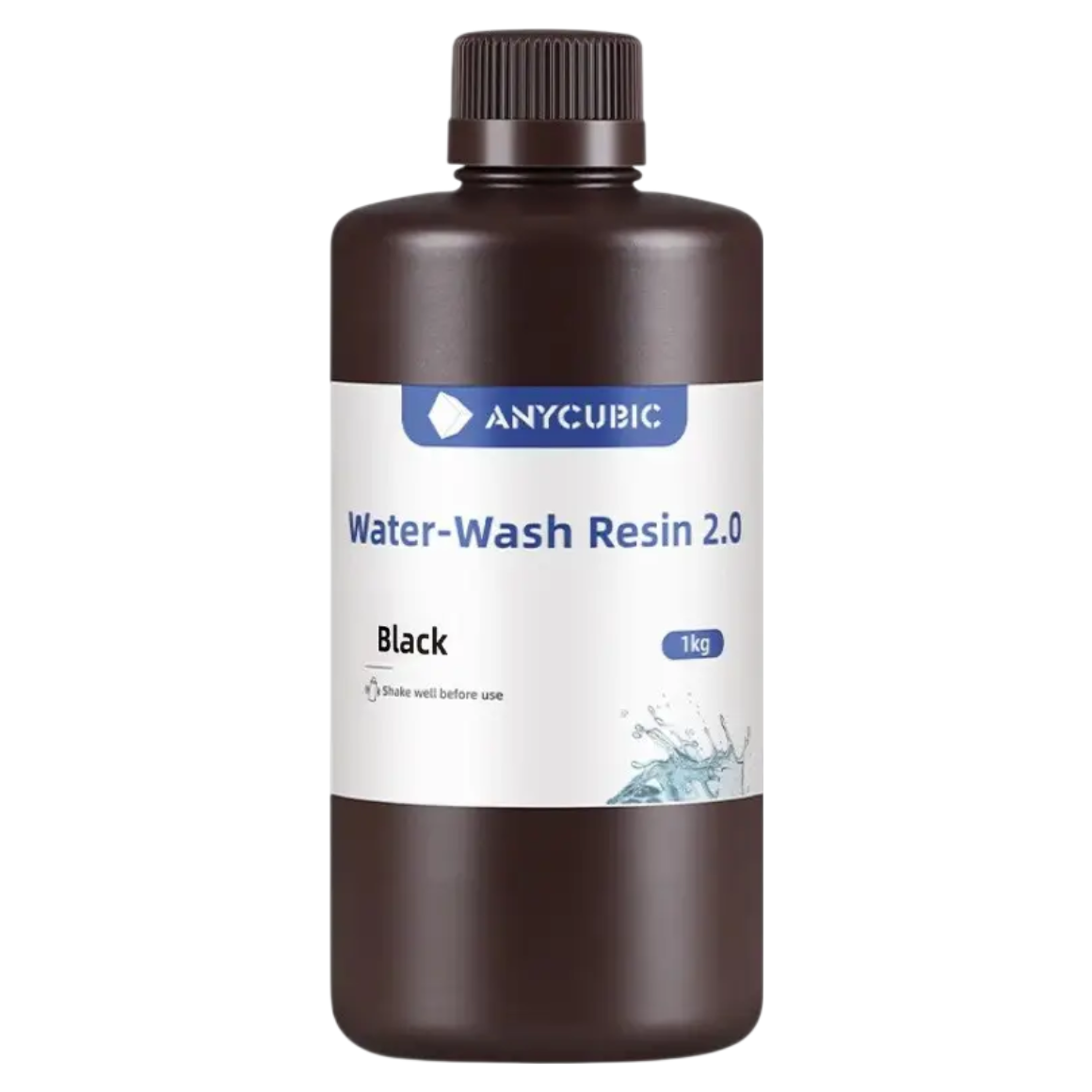 Смола фотополімерна смола Anycubic Water-Wash Resin+ 2.0 1 кг Black