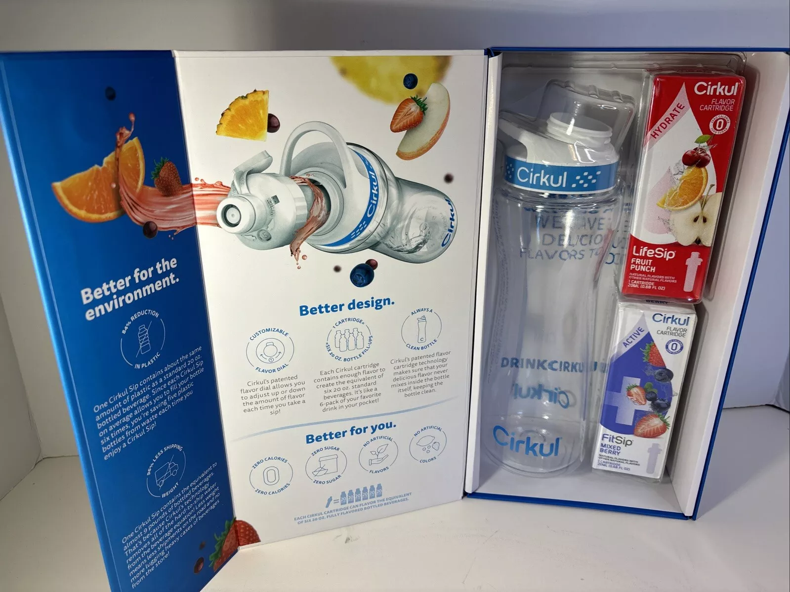 Бутылка Cirkul Starter Kit бутылка 650 мл с 2 вкусами (40947) - фото 4 Бутылка Cirkul Starter Kit бутылка 650 мл с 2 вкусами (40947) - фото 4