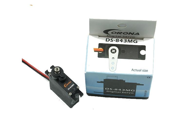 Сервопривід мікро Corona DS843MG 4,8 кг/0,10 сек/6,0В 23x9x23 мм 8,5 г (23380486) - фото 3 Сервопривід мікро Corona DS843MG 4,8 кг/0,10 сек/6,0В 23x9x23 мм 8,5 г (23380486) - фото 3