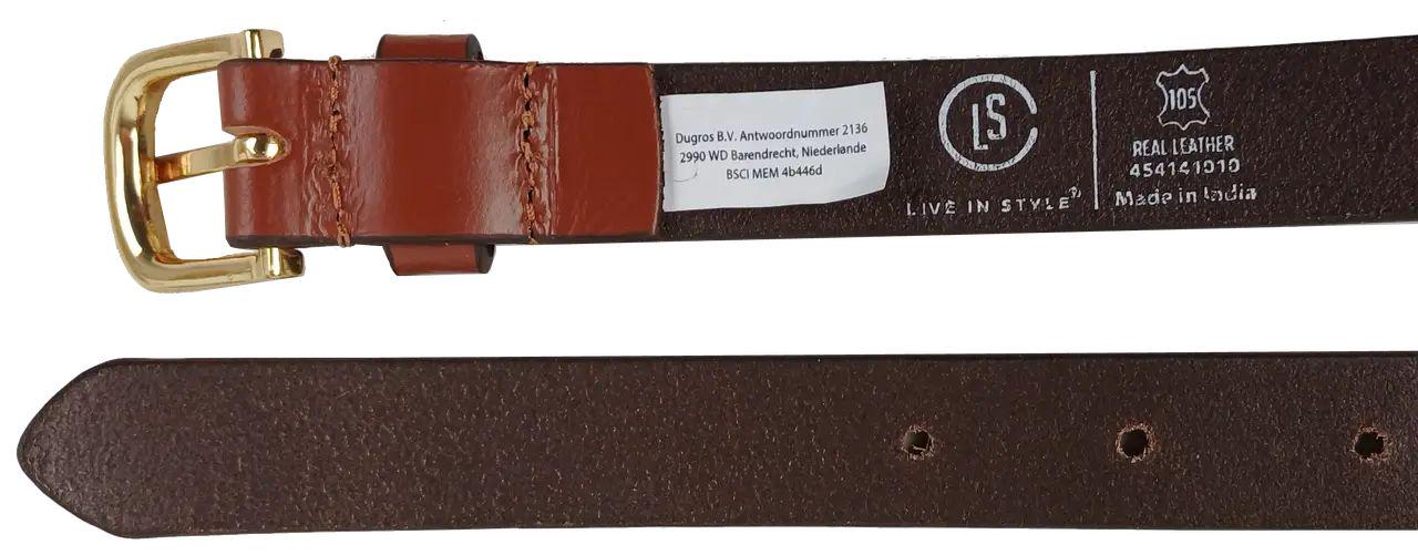 Ремінь жіночий LS натуральна шкіра 120х2 см Коричневий (4063831628) - фото 3 Ремінь жіночий LS натуральна шкіра 120х2 см Коричневий (4063831628) - фото 3