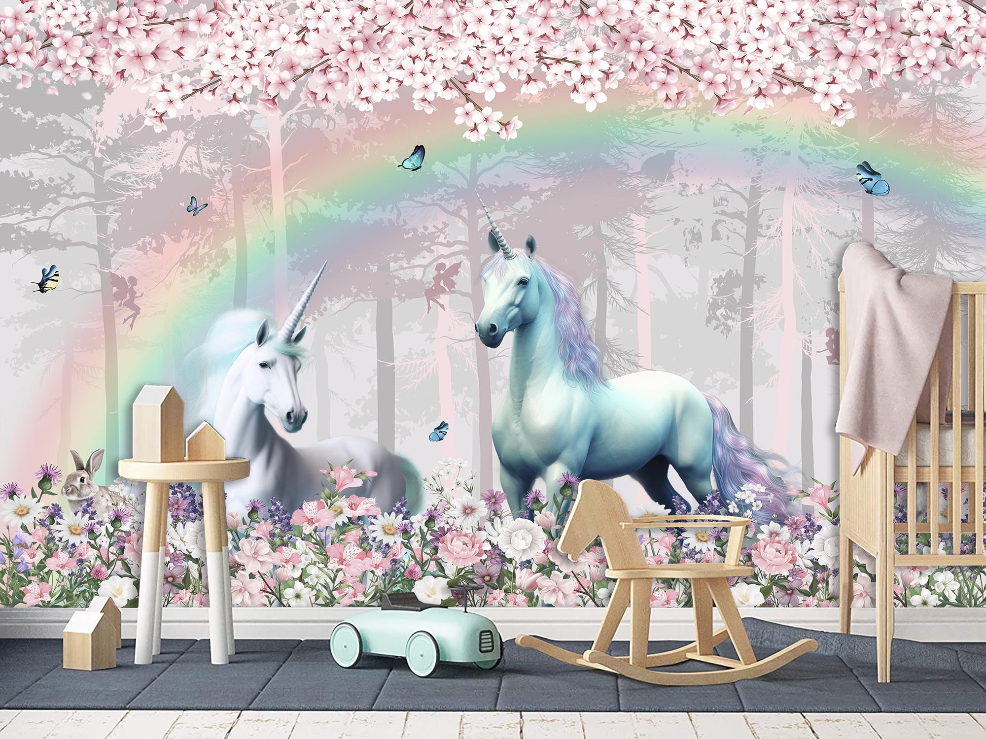 Фотошпалери флізелінові Upstream Єдинороги у зачарованому лісі 180х120 см (S5KID-057/2) - фото 8 Фотошпалери флізелінові Upstream Єдинороги у зачарованому лісі 180х120 см (S5KID-057/2) - фото 8