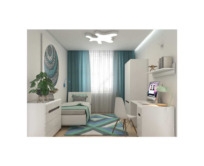 Стіл туалетний Gerbor Ацтека TOL1D1S ДСП/МДФ Білий Венге - фото 3 Стіл туалетний Gerbor Ацтека TOL1D1S ДСП/МДФ Білий Венге - фото 3