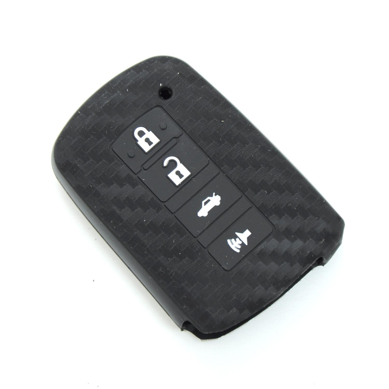 Чохол на пульт сигналізації силіконовий Toyota KMR 7 4 1009 Carbon (323016) Чохол на пульт сигналізації силіконовий Toyota KMR 7 4 1009 Carbon (323016)