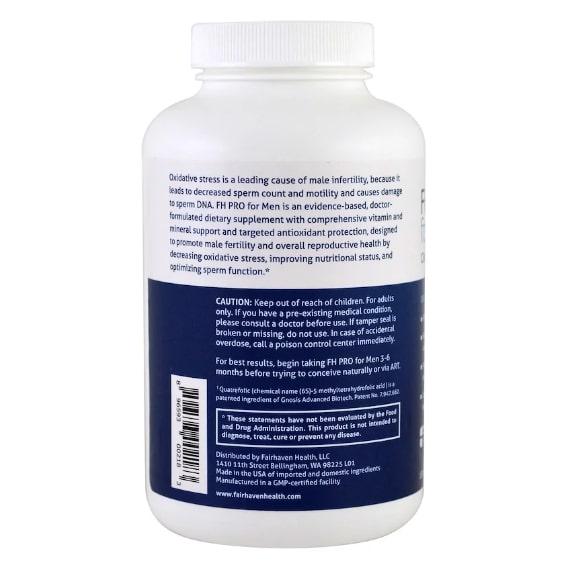 Вітамінно-мінеральний комплекс для чоловіків Fairhaven Health FH Pro for Men Clinical Grade Fertility Supplement 180 Caps (FHH-00218) - фото 3