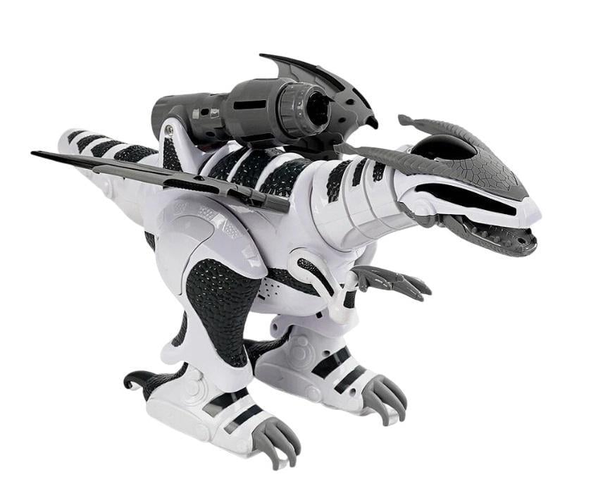 Динозавр на радиоуправлении звук/с подсветкой/съемные крылья/аккумулятор 3,7 V/USB-кабель/пульт White/Gray (158747)