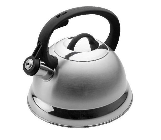 Чайник из нержавеющей стали Edenberg со свистком двойное капсульное дно 2,5 л Серый (1611А) - фото 1 Чайник из нержавеющей стали Edenberg со свистком двойное капсульное дно 2,5 л Серый (1611А) - фото 1