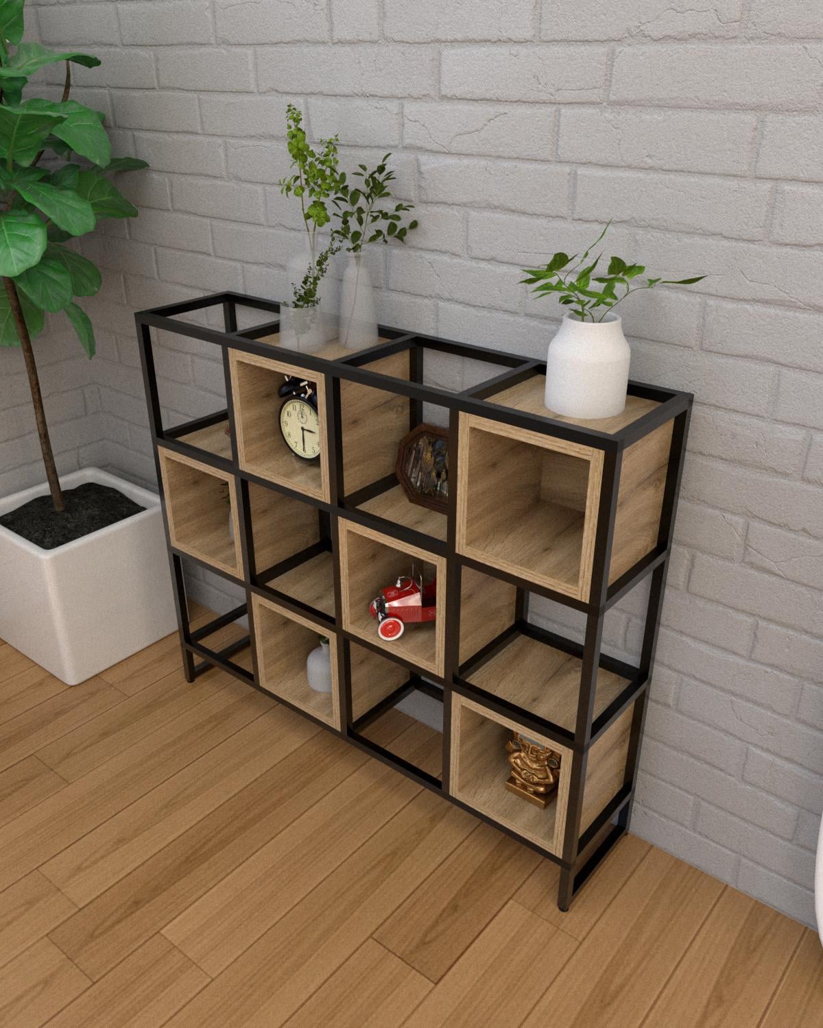 Стеллаж напольный EcoLoft Куберо DSP-1320-1 в стиле лофт (31215445) - фото 2