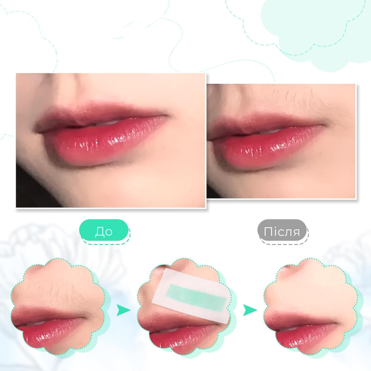 Воскові смужки для обличчя FacialStrips 10 шт. (2695) - фото 5