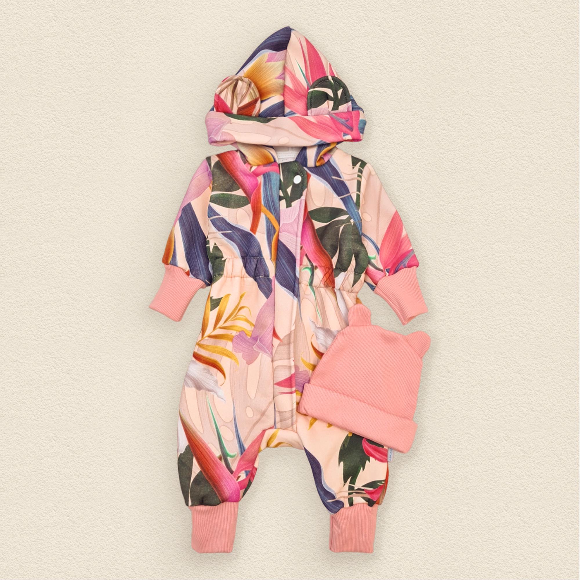 Комбинезон детский Dexter's Leaves 2142 92 см Розовый/Разноцветный (d2142-47-1)