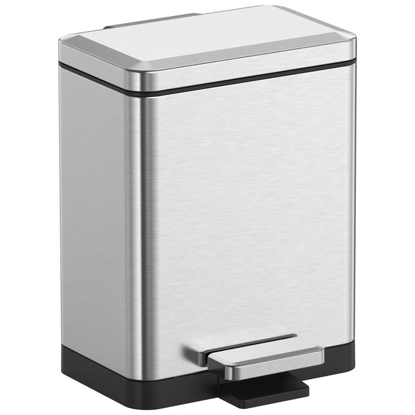 Мусорное ведро KOER TC-010315-02 KR5603 с крышкой и педалью 15 л Сатин (270640)