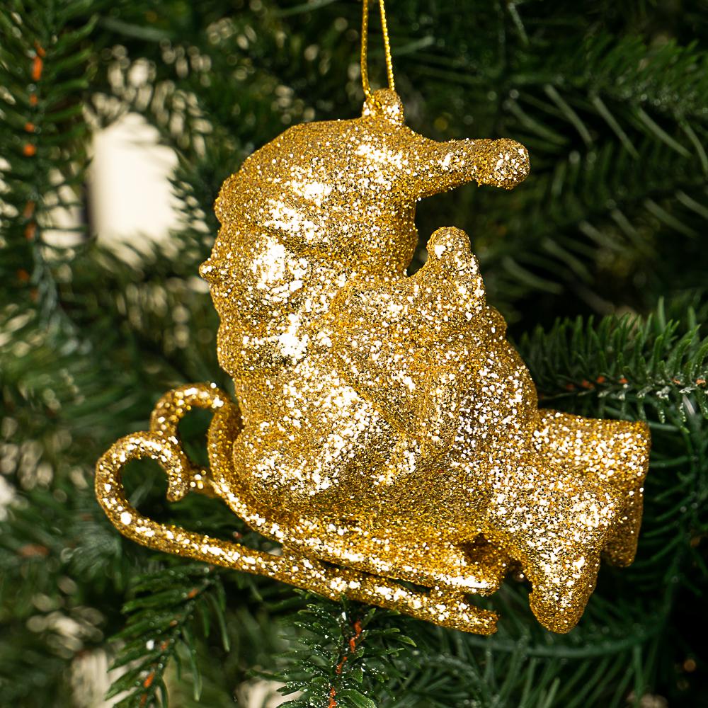 Игрушка на елку Elisey Санта-Клаус Золотой (NH-106-K-64)