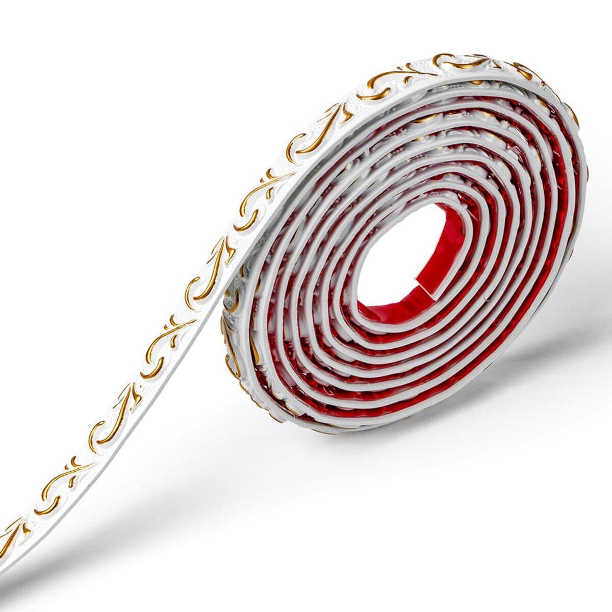 Молдинг 4950х20х7 мм Біло-золотий (SW-00002678)