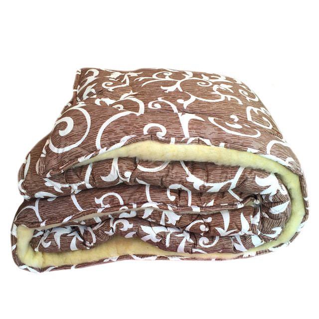 Одеяло полуторное из овечьей шерсти Лери Макс Вензель штрих