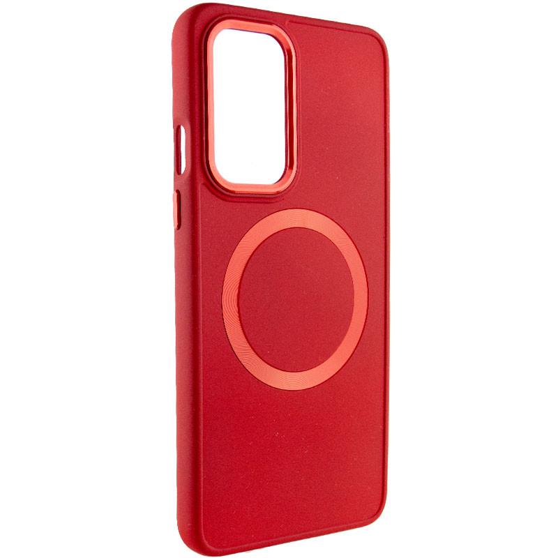 Протиударний TPU Чохол Bonbon Metal Style with MagSafe для OnePlus 9 Червоний / Red - фото 1