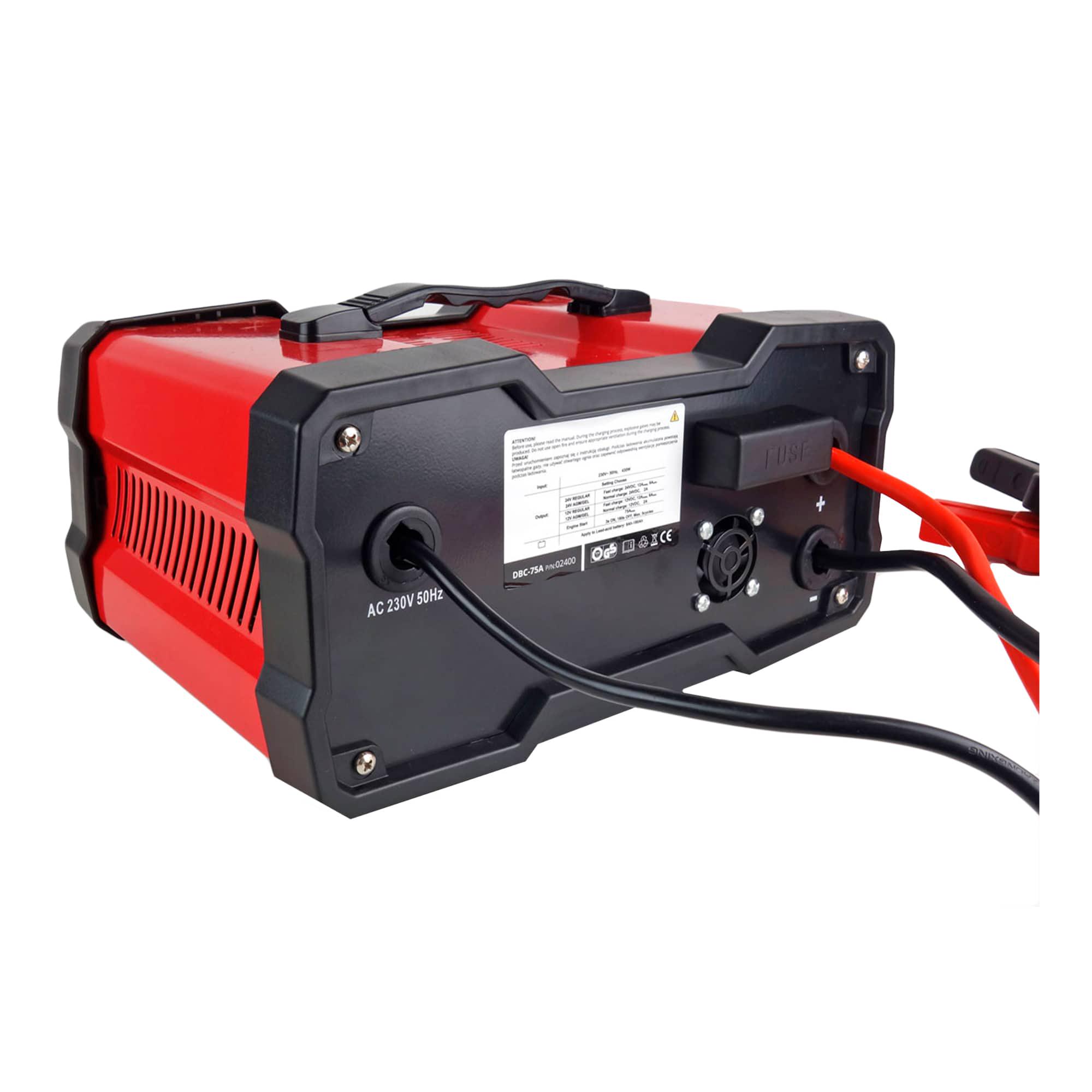 Зарядное устройство AMiO DBC-75A с функцией запуска 75 A 12 V/24 V - фото 3