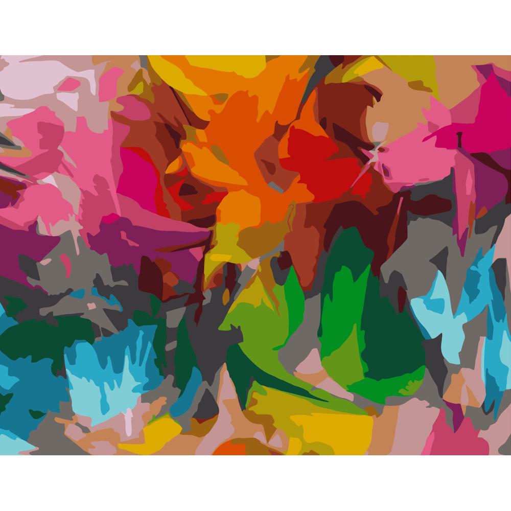 Картина по номерам Strateg Премиум Яркая абстракция 40х50 см (GS328)