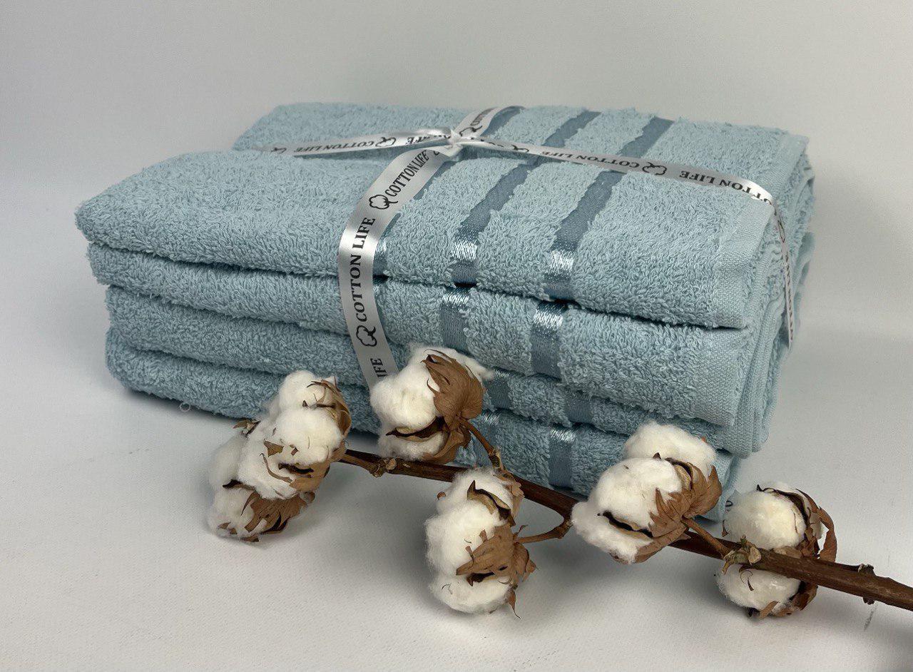 Набор полотенец Cotton Life 4 шт. Голубой (CN32042)