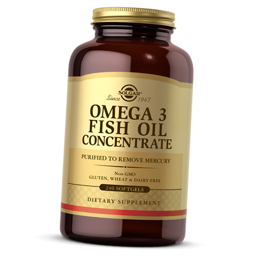 Омега-3 Solgar 3 Fish Oil Concentrate 240 гел. капс. (67313004)