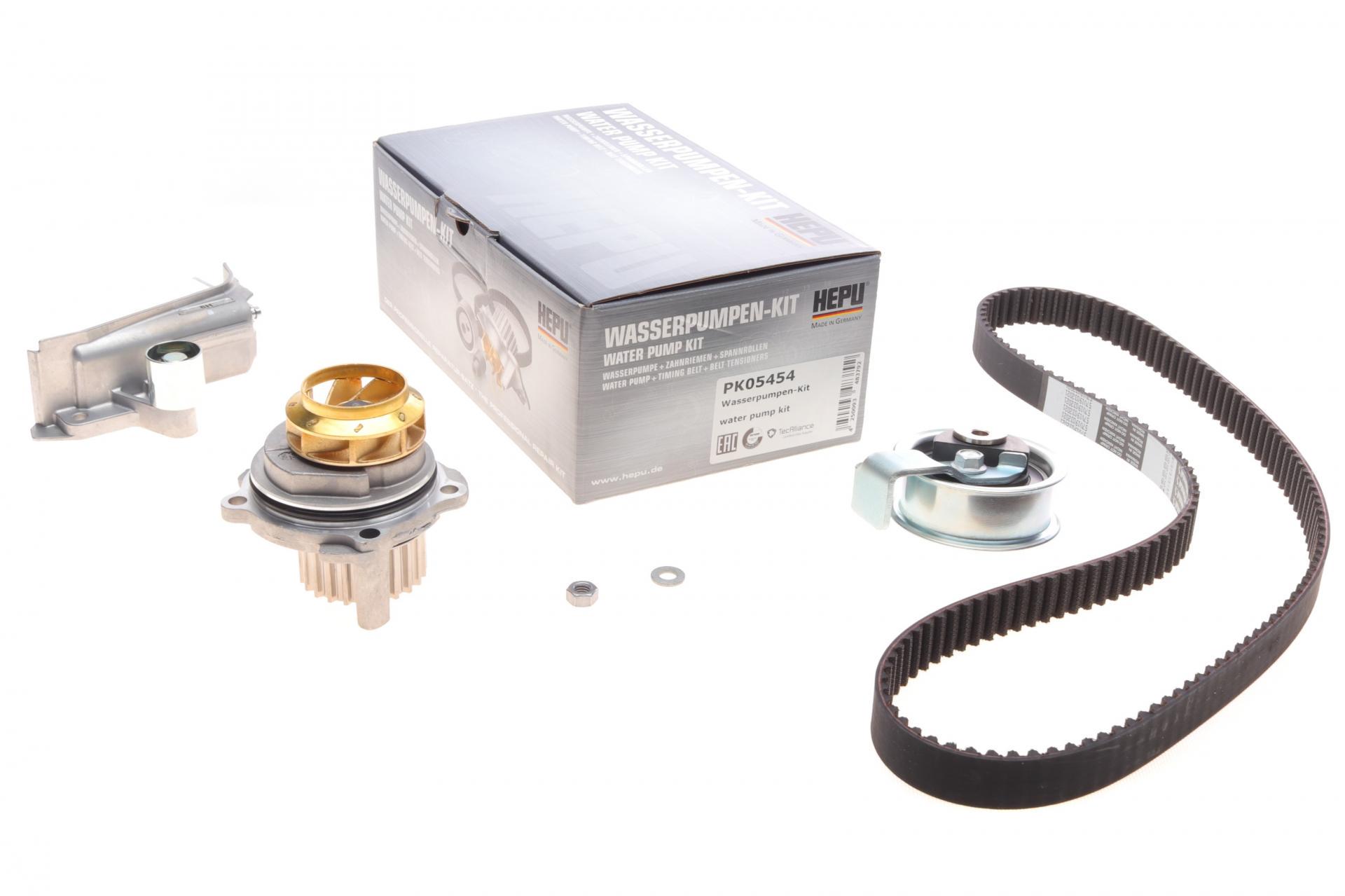 Комплект ГРМ с помпой Audi A4 00-08/A6 01-05/VW Passat 2.0 01-05 150x23 помпа P545 (PK05454 HEPU)