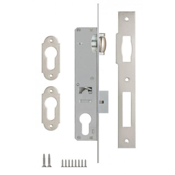 Замок 155 В 35 мм никель с планкой (1-30146) - фото 3 Замок 155 В 35 мм никель с планкой (1-30146) - фото 3