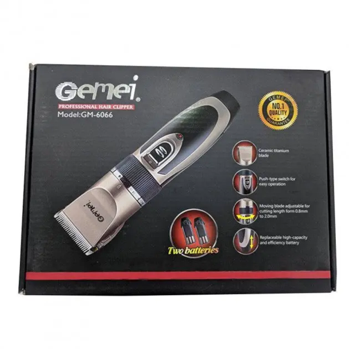 Машинка для стрижки волос Gemei 3 Вт Золотистый (GM-6066) - фото 6 Машинка для стрижки волос Gemei 3 Вт Золотистый (GM-6066) - фото 6