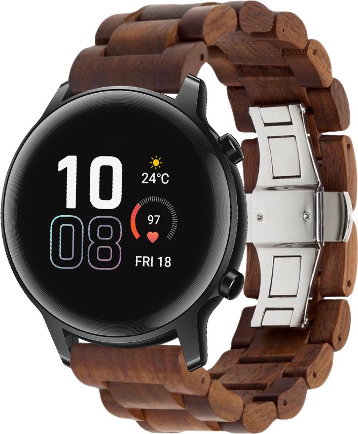 Ремінець дерев'яний WoodLock для Honor Magic Watch 2 42 мм Brown (28292-30)