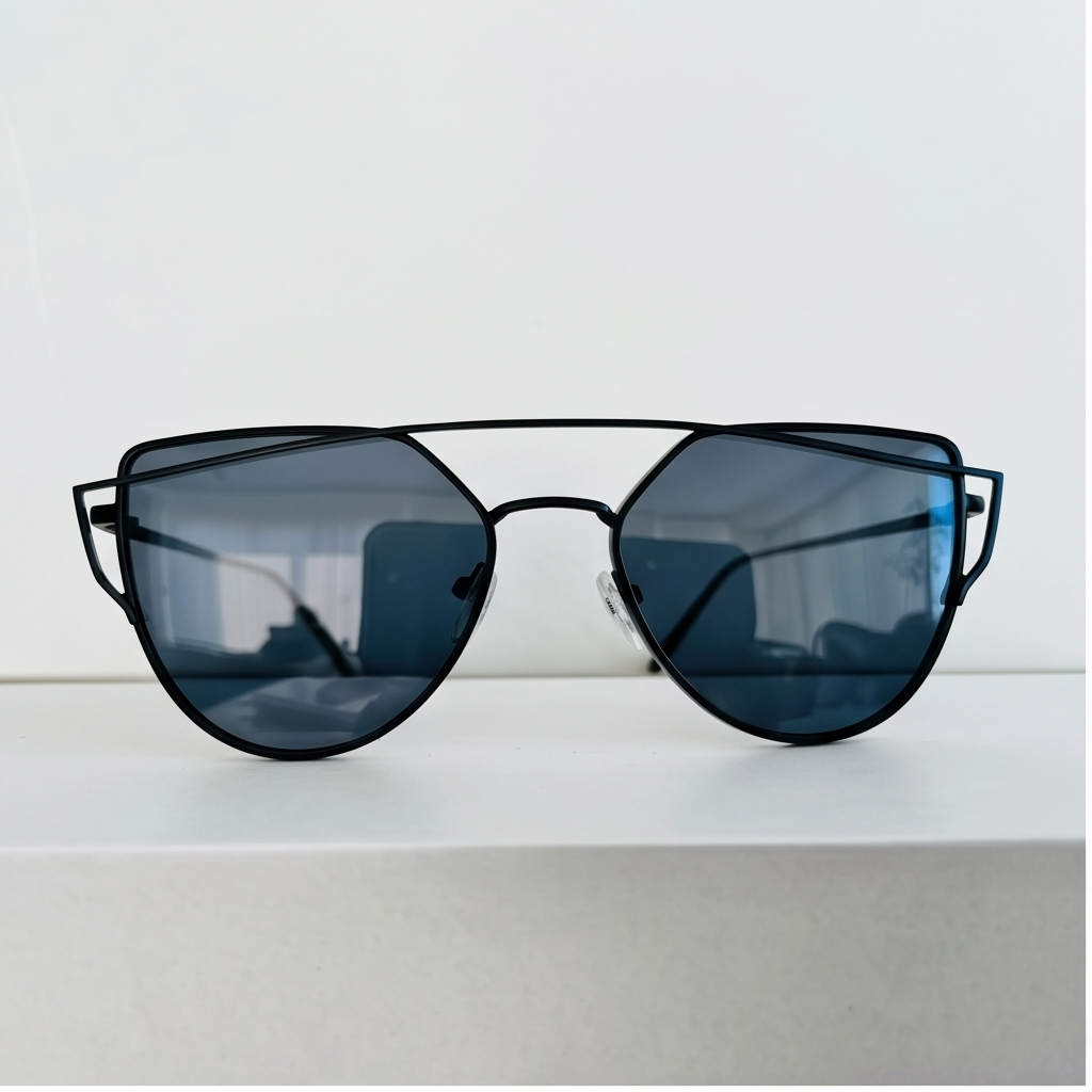 Солнцезащитные очки женские бабочка GLAS36 UV400 140х50 мм Черный (2911220373)