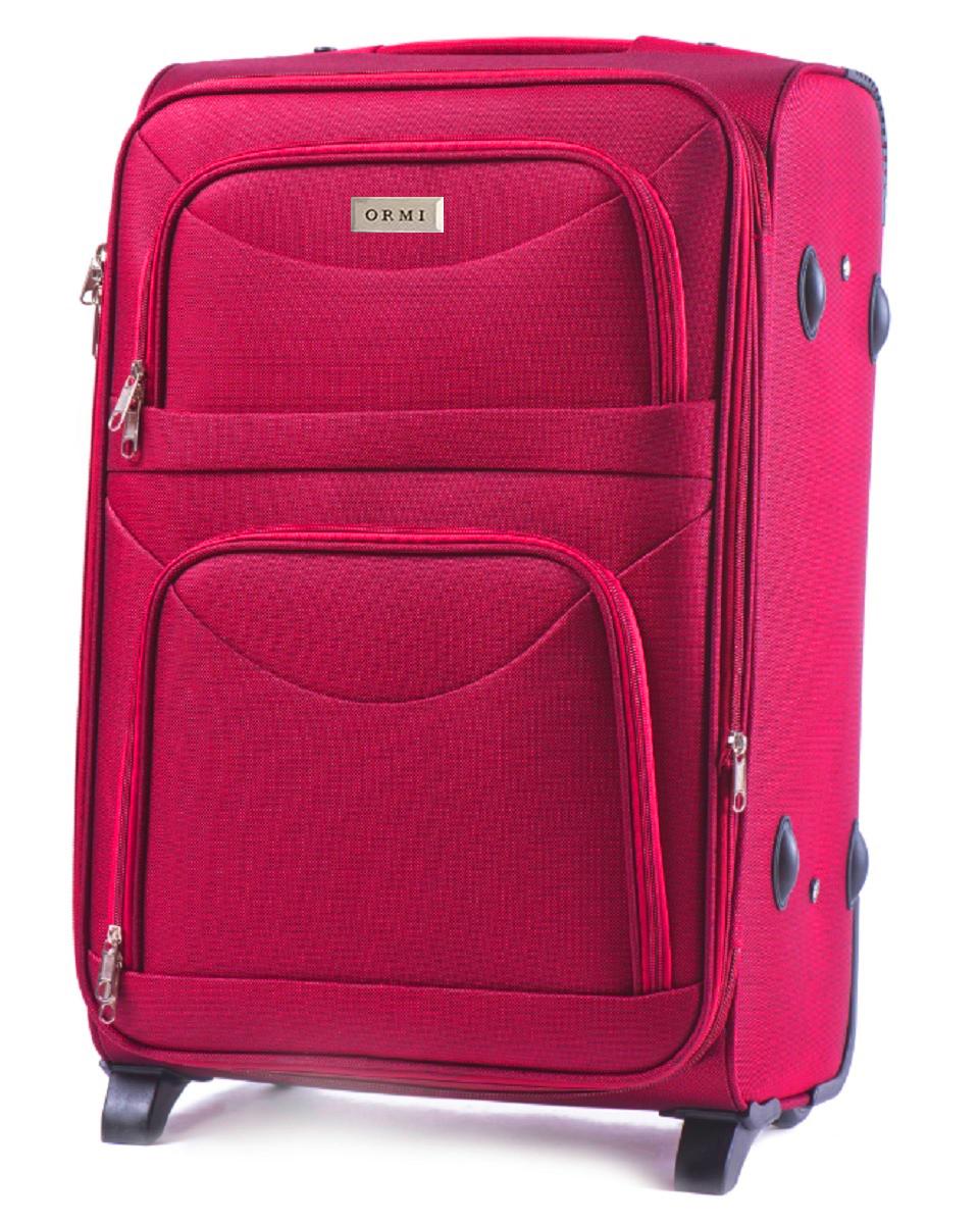 Чемодан тканевый ORMI большой 2 колеса Красный (St00065)
