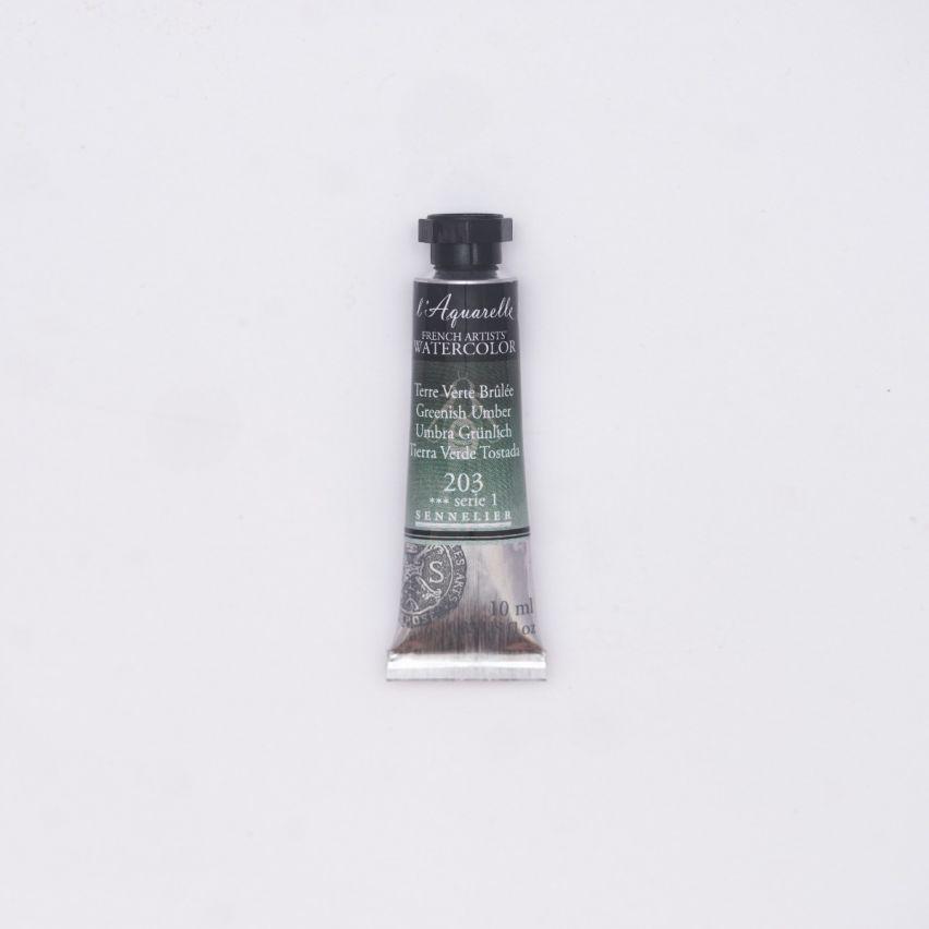 Акварель в тюбиках Sennelier L'Aquarelle S1 10 мл Greenish Umber