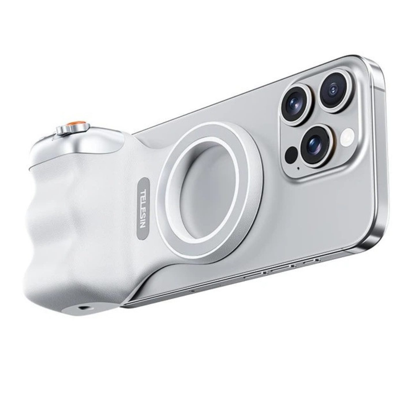 Держатель магнитной рукоядки для фото и видео съемки на самртфон Android и iPhone с Bluetooth пультом и креплением под штатив