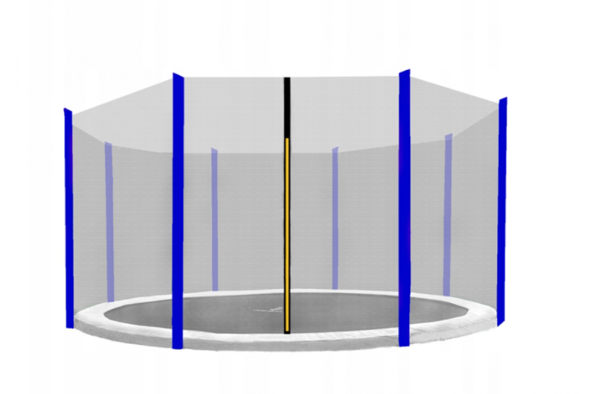 Сетка защитная для батута на 8 стоек наружная 305-312 см Синий - фото 3