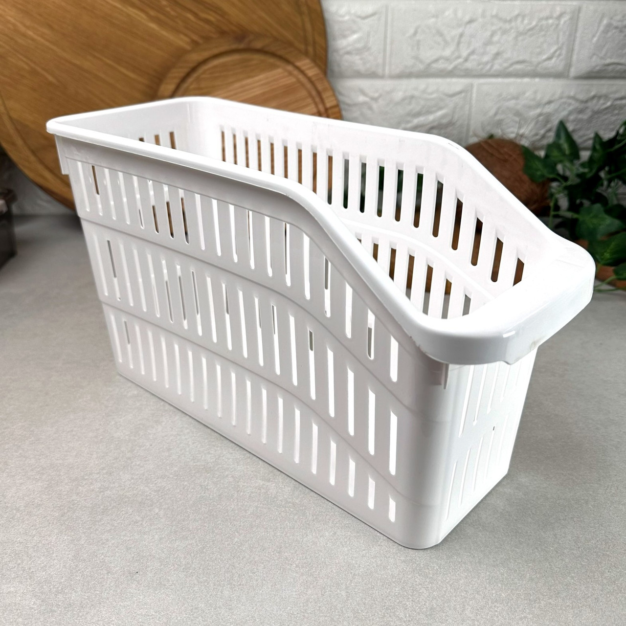 Лоток пластиковый для хранения универсальный 4,5 л 29x12,5x17 см Белый