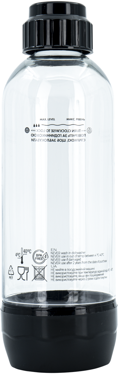 Пляшка SODA@HOME VENTUM 1000 мл Black