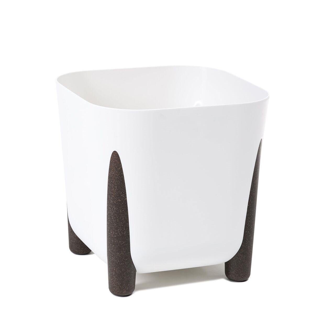 Вазон для квітів Lamela FRIDA квадратний 290x290x287 мм Білий (25419751836) - фото 1