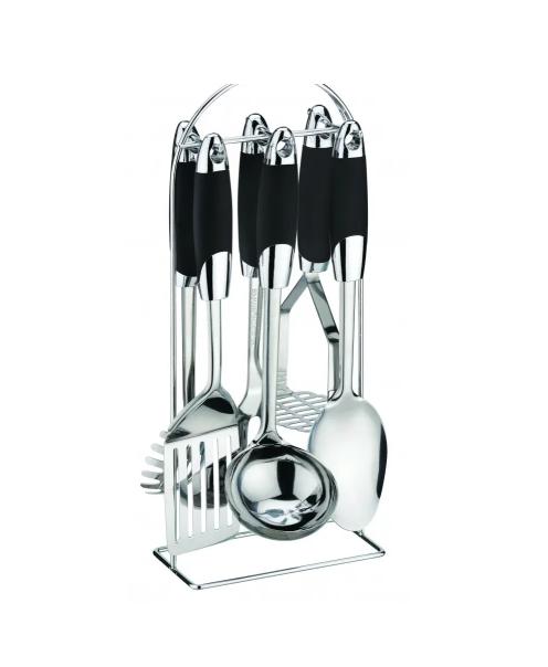 Набор кухонных принадлежностей Bohmann с подставкой из нержавеющей стали 7 пред. (BH 7760)