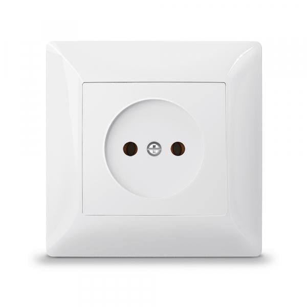 Розетка одинарна TITANUM Білий Розетка одинарна TITANUM Білий
