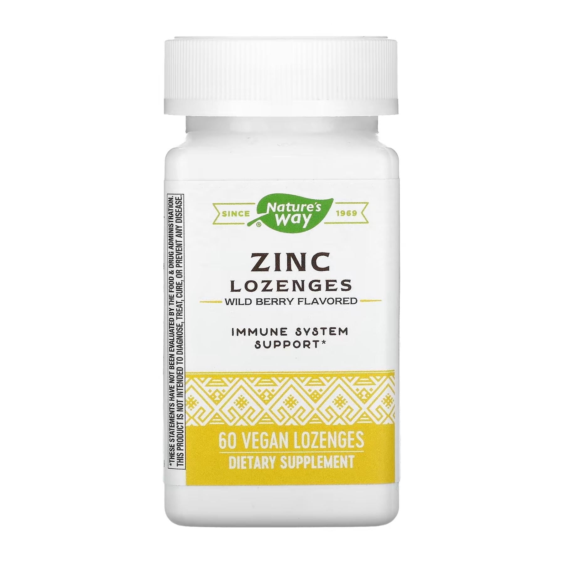 Цинк Nature's Way Zinc 60 lozenges