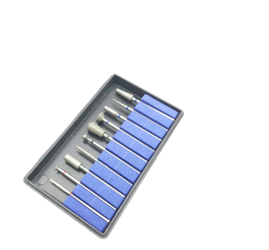 Набор алмазных буров фрез 10 шт. (21а)