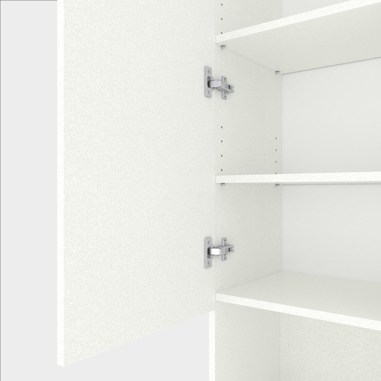 Пенал Metkas Home B003U ЛДСП 400x350x2130 мм Белый снег - фото 2