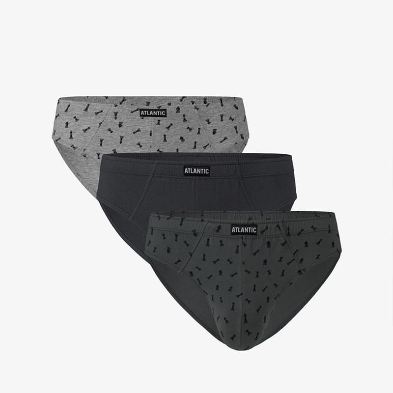 Трусы мужские спорт Atlantic XL 3 шт. Szm/Kha/Nie (3MP 111)