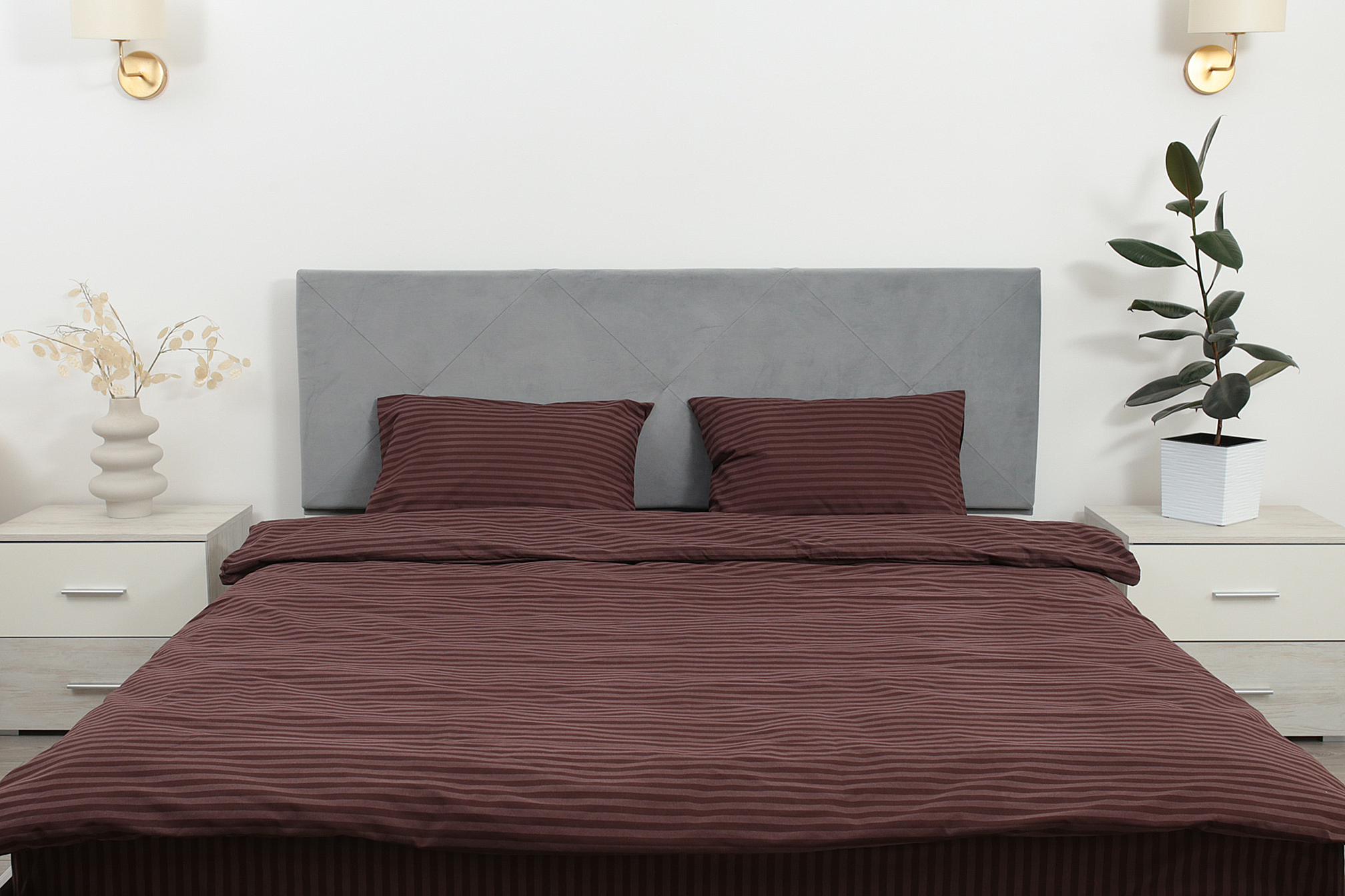 Комплект постільної білизни полуторний Amore Glux-10028 бязь Шоколадний (KPB-A1,5-GLux-10028brown (50x70)_) - фото 6 Комплект постільної білизни полуторний Amore Glux-10028 бязь Шоколадний (KPB-A1,5-GLux-10028brown (50x70)_) - фото 6