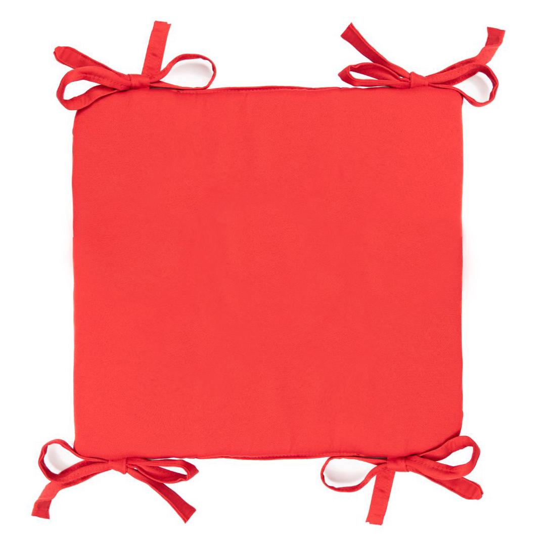 Подушка для стула/кресла/табурета 40х40х5 см Красный (2077827060) - фото 1