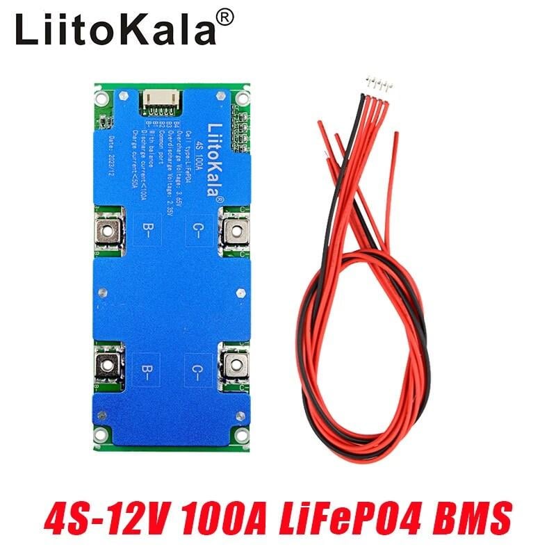 Батарея аккумуляторная 4S 12V 100A BMS LiFePo4 LiitoKala - фото 7