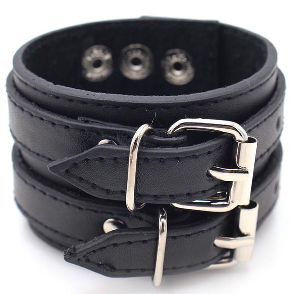 Браслет мужской с ремешками Европейский кожаный стиль (00140)
