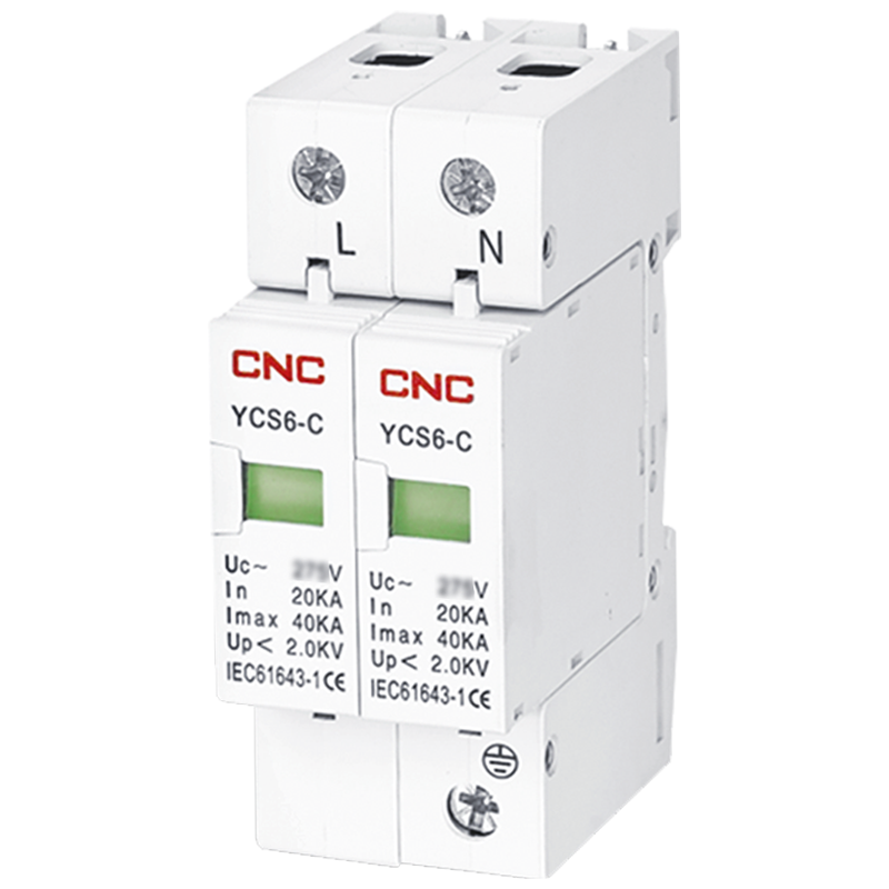 Ограничитель перенапряжения CNC YCS6-C 1P+N 40кА 385В (Б00032570)