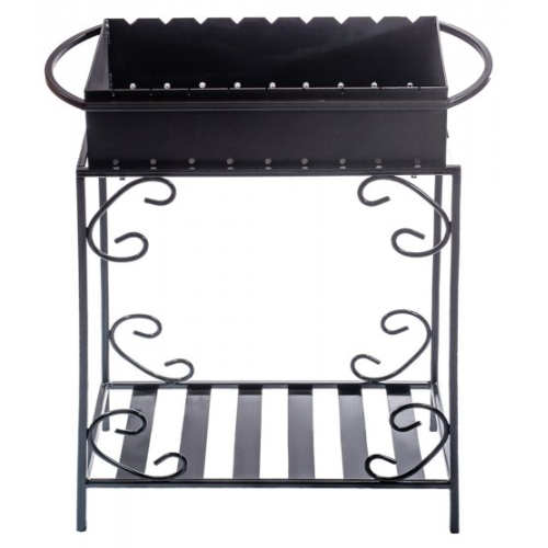 Мангал на 9 шампуров 3 мм на дровнице (m9-3d)