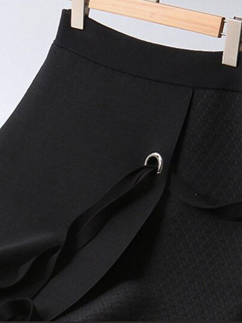 Юбка на запах миди Forza Viva MW-KS-1855-4 р. 46 Черный (17852327) - фото 4 Юбка на запах миди Forza Viva MW-KS-1855-4 р. 46 Черный (17852327) - фото 4