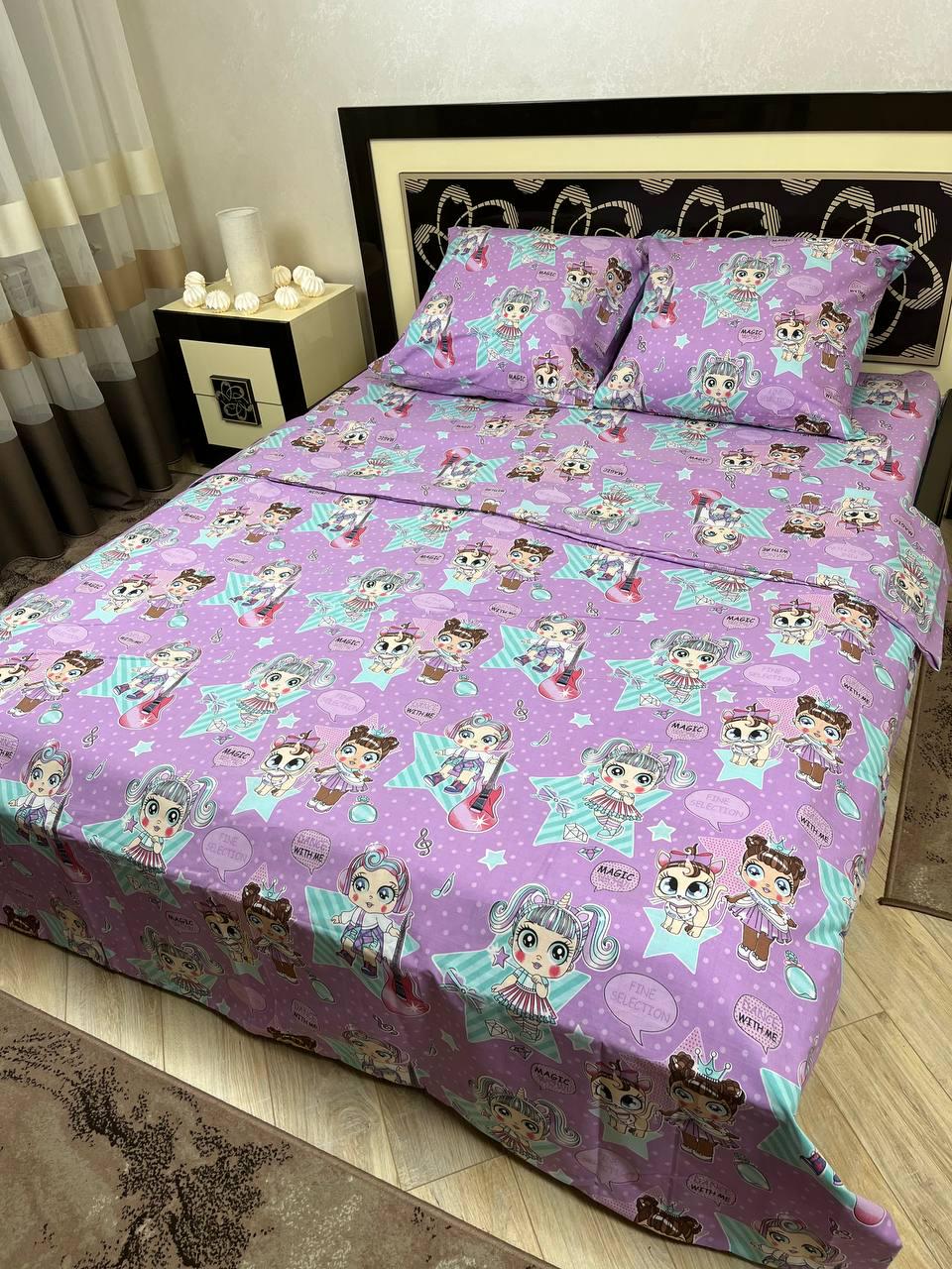 Комплект постельного белья полуторный наволочки 50x70 см (D-09)